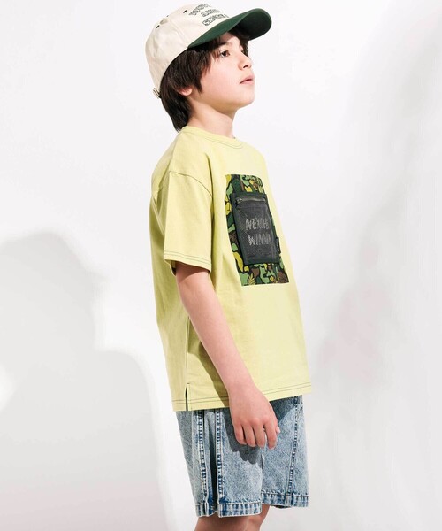 nexchic（ネクシック） tシャツ 「接触冷感」迷彩柄メッシュポケット