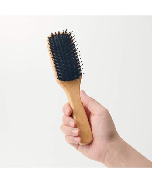 無印良品（MUJI） ヘアブラシ ブナ材ヘアブラシ ミックス毛・全長約
