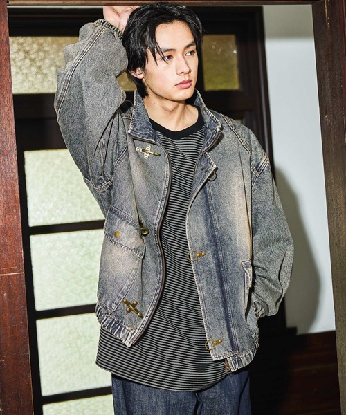 niko and…（ニコアンド） デニムジャケット gジャン Denim Fireman