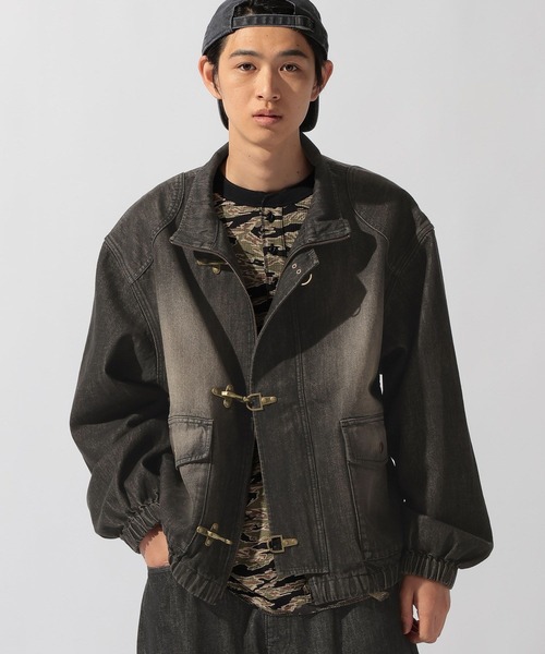 niko and…（ニコアンド） デニムジャケット gジャン Denim Fireman