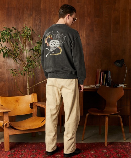 「Schott」 スウェットカットソー M ブラック メンズ_画像3