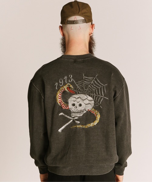 「Schott」 スウェットカットソー M ブラック メンズ_画像8