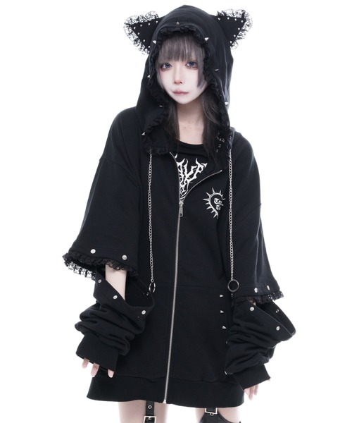 TRAVAS TOKYO 猫耳パーカー TRAVAS TOKYO（トラバストーキョー） パーカー 「TRAVAS TOKYO