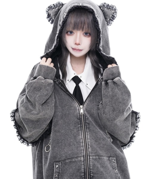 TRAVAS TOKYO 猫耳パーカー TRAVAS TOKYO（トラバストーキョー） パーカー 「TRAVAS TOKYO