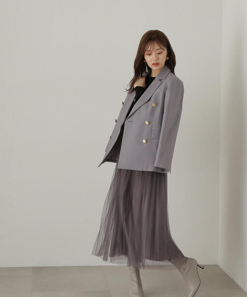 「PROPORTION BODY DRESSING」 フレアスカート MEDIUM ダークグレー レディース_画像6
