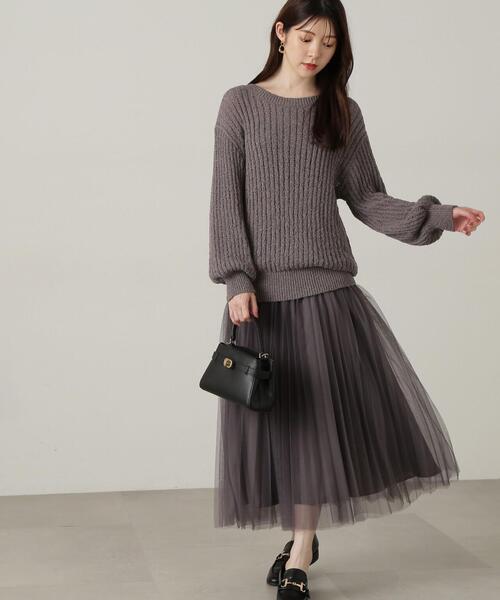「PROPORTION BODY DRESSING」 フレアスカート MEDIUM ダークグレー レディース_画像7