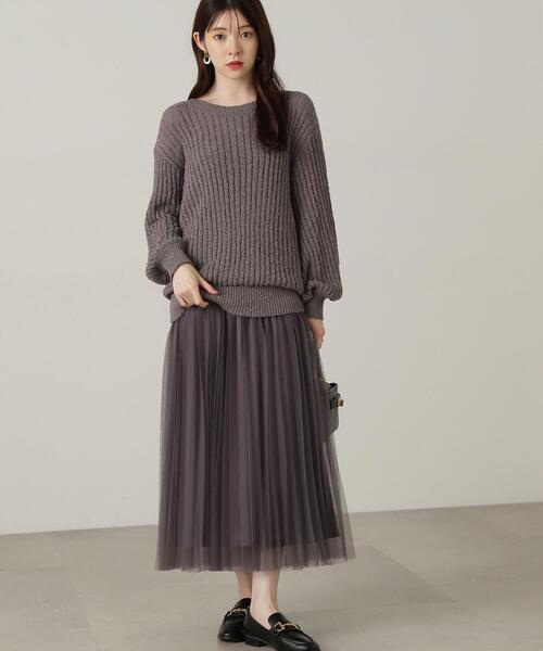 「PROPORTION BODY DRESSING」 フレアスカート MEDIUM ダークグレー レディース_画像9