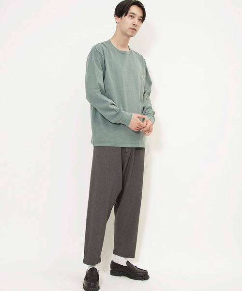 boohoo オーバーサイズ ロングスリーブTシャツ Johnbull tシャツ オーバーダイロングスリーブTシャツ メンズ
