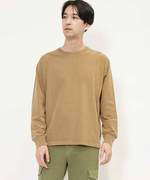 Johnbull tシャツ オーバーダイロングスリーブTシャツ メンズ