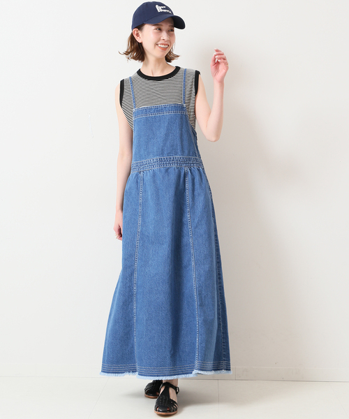 SLOBE IENA（スローブイエナ） ワンピース LE DENIMレースアップフレア