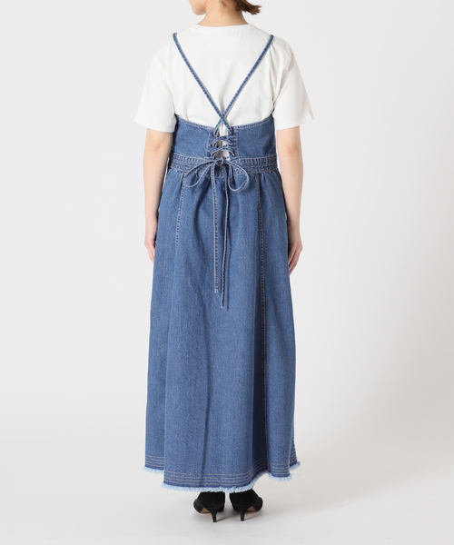 SLOBE IENA（スローブイエナ） ワンピース LE DENIMレースアップフレア 