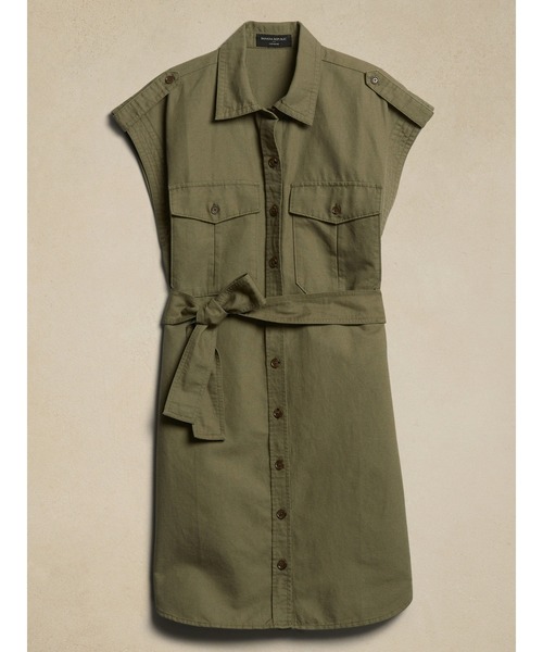 Banana Republic ☆ Tシャツ ミニ ワンピース カジュアル 人気 BANANA REPUBLIC ワンピース FACTORY STORE タイウエストミディ