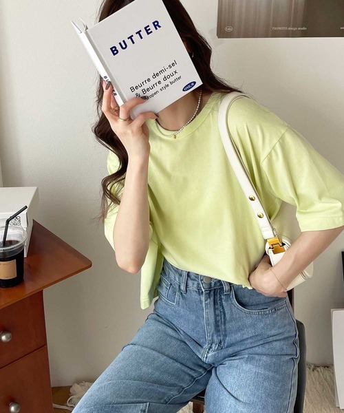 tシャツ 「WEB限定」コットン天竺切り替えカットソー レディース WEB限定】コットン天竺切り替えカットソー | PICCIN (ピッチン
