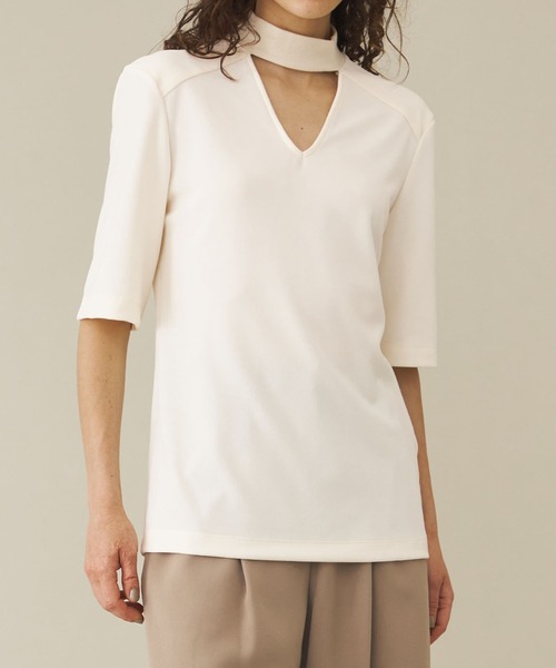 PLEATS PLEASE ISSEY MIYAKE◇カフェ柄/ノースリーブカットソー