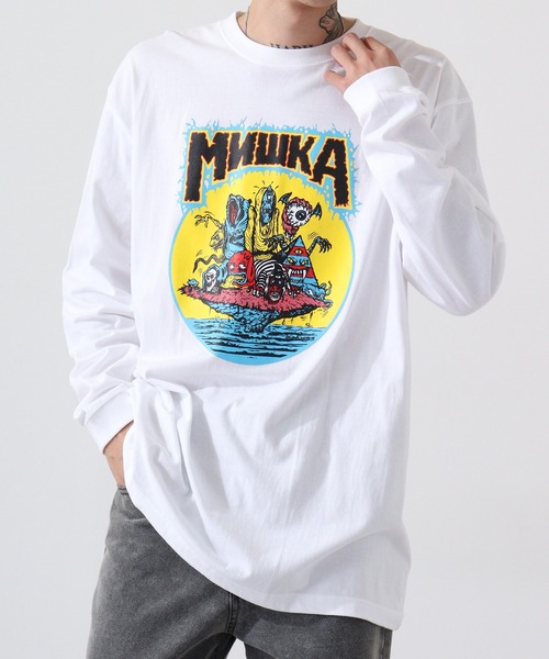 MISHKA（ミシカ） スマホショルダー tシャツ MISHKA L/T ロング