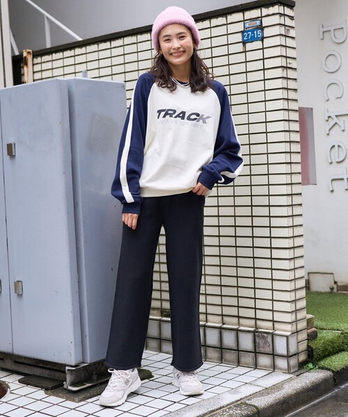 ナゴンスタンス　トレーナー ダンボールプリントクルースウェット(M グレー): トップス