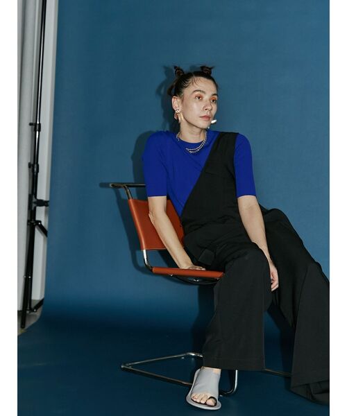 セール】RIB SLEEVE H/S KT / リブスリーブハーフスリーブニット