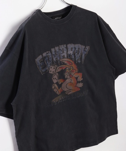 Ed Hardy（エド・ハーディー） tシャツ ピグメント半袖TEE メンズ
