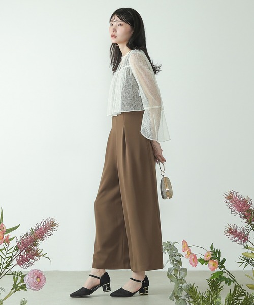 Kana パンツドレス 3way レース ショートボレロ ノースリーブ パンツ