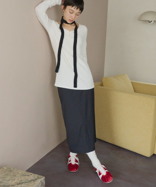 giunon レースアップサテンシューズ　黒 lace up satin shoes / レースアップサテンシューズ（スニーカー