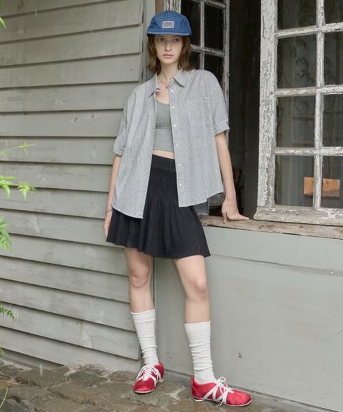 GIUNON スニーカー lace up satin shoes / レースアップサテン