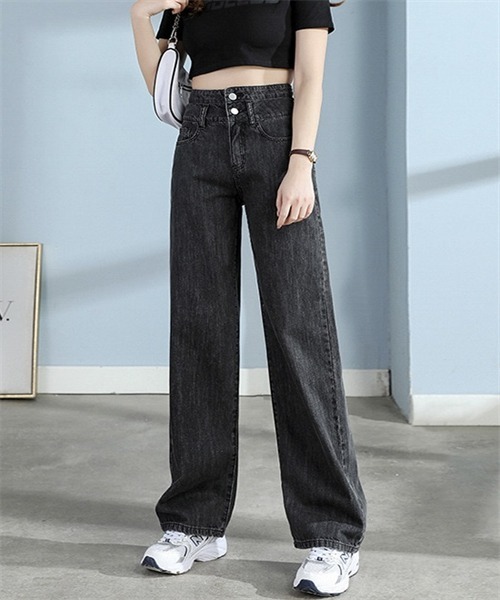 FREE STYLISTS ジーンズ デニム デニムパンツ 2ボタンハイ