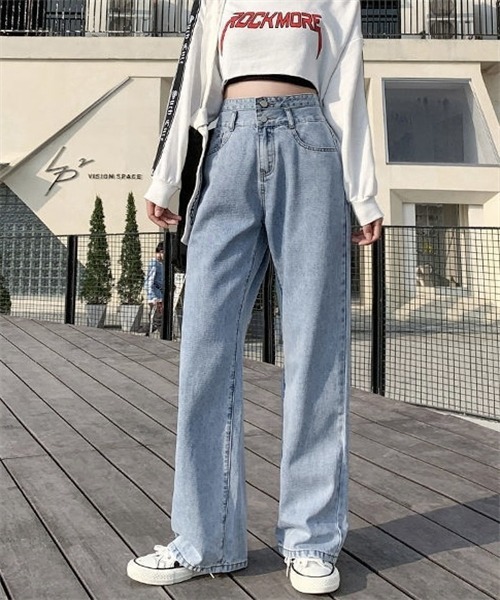 FREE STYLISTS ジーンズ デニム デニムパンツ 2ボタンハイ