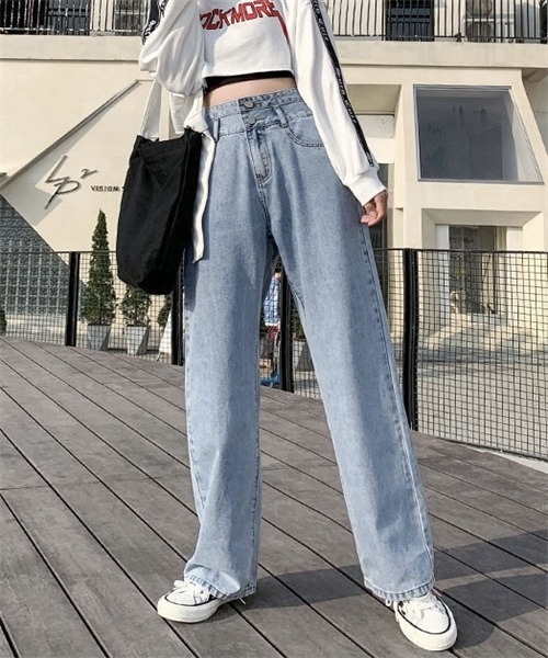 FREE PEOPLE デニム パンツ ボトム ワイド ジーンズ Free People(フリーピープル) デニム・ジーパン(レディース