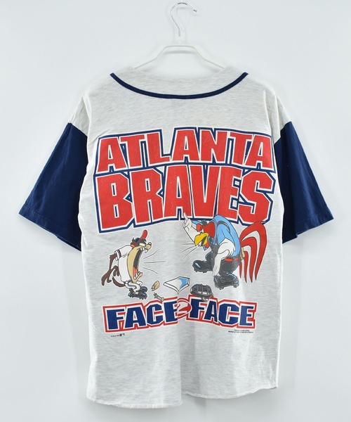 ★ゲームシャツ★ ニューヨーク1982-83★ビンテージ VINTAGE 「ヴィンテージ古着」90's Looney Tunes “MLB Atlanta
