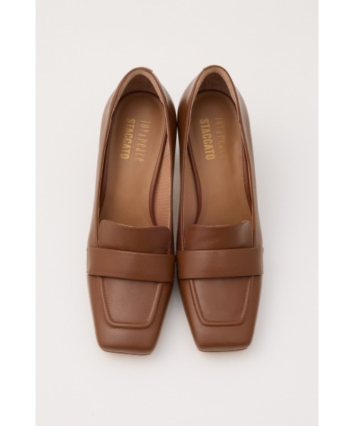 STACCATO ヒールローファー　24.5センチ　ボリュームソール STACCATO | パテルヒールローファー (ローファー