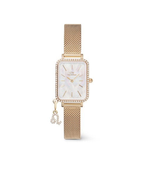 腕時計 Quadro Crystal Zodiac Melrose 20x26MM レーディス腕時計 ゴールド レディース メンズの画像