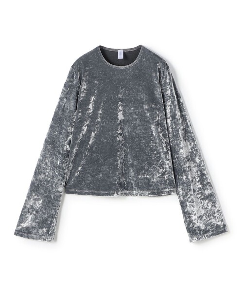 tシャツ Simone wild HAMMERED VELVET EASY LONG SLEEVE レディース