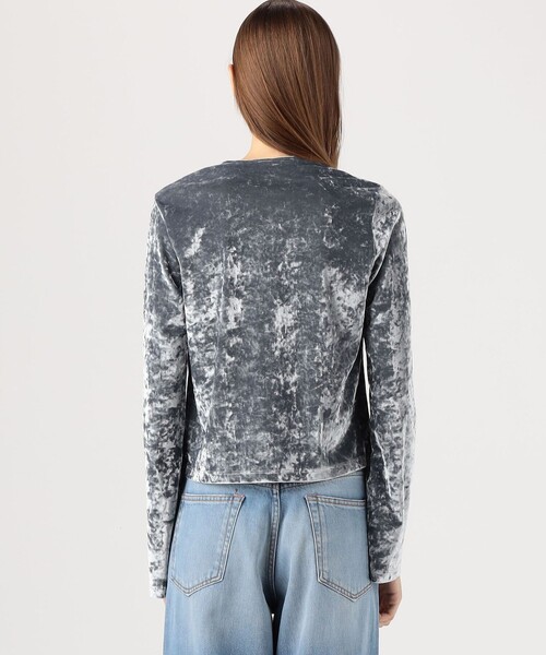 tシャツ Simone wild HAMMERED VELVET EASY LONG SLEEVE レディース tシャツ Simone wild HAMMERED VELVET EASY LONG SLEEVE