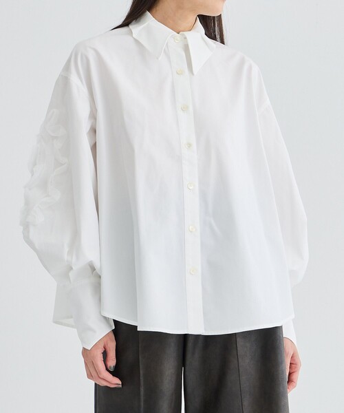 HOUGA（ホウガ） シャツ ブラウス 「HOUGA/ホウガ」grass blouse/袖
