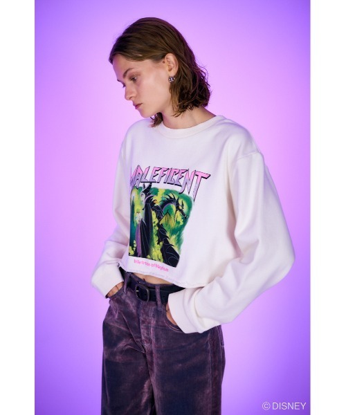 トレーナー スウェット MD OT VINTAGE LIKE プルオーバー レディース Disney SERIES CREATED by MOUSSY トレーナー スウェット MD OT