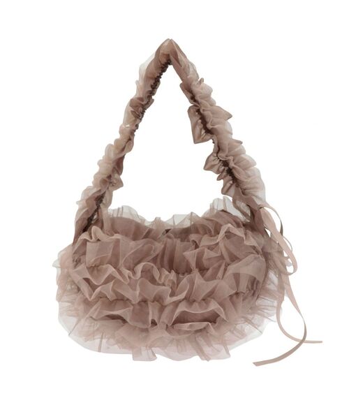 海外限定スパイク販売 LAGUNAMOON ハンドバッグ チュールフリルBAG : ZOZOTOWN Yahoo バッグ