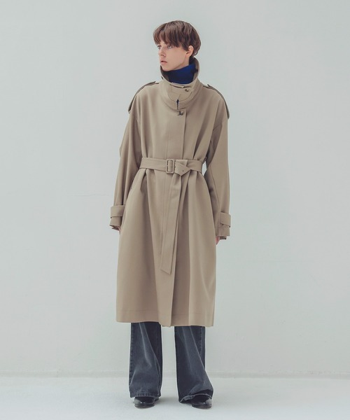 ソコラ　トレンチコート DRESSLAVE トレンチコート コート T/W big collor trench coat