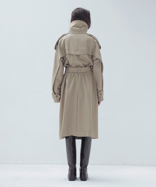 R13　Tuck In Trench バックロングトレンチコート アーバンリサーチ ロッソ URBAN RESEARCH ROSSO バックタックトレンチ
