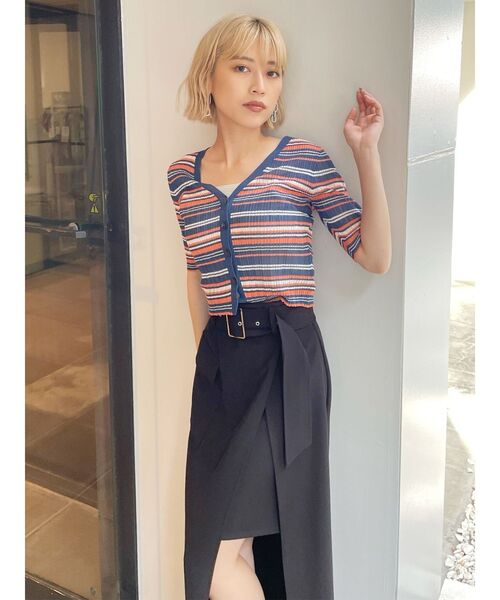 MURUA（ムルーア） スカート ワイドベルトラップスカート : ZOZOTOWN