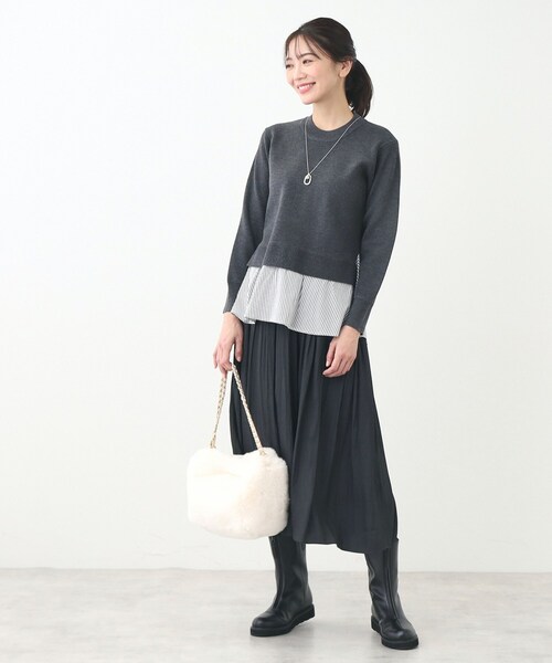 Reflect tシャツ 「春SALE／E‐QUALITY」異素材ドッキングプル
