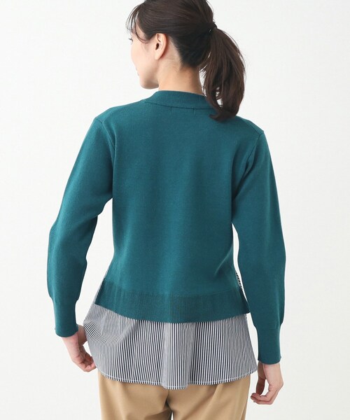 tシャツ 「春SALE／E‐QUALITY」異素材ドッキングプルオーバー レディース Reflect tシャツ 「春SALE／E‐QUALITY」異素材ドッキングプル