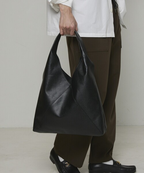 トートバッグ Firsthand/ファーストハンド Triangle Leather Marche Bag / トライアングルマルシェ / レザートー | Firsthand | 11