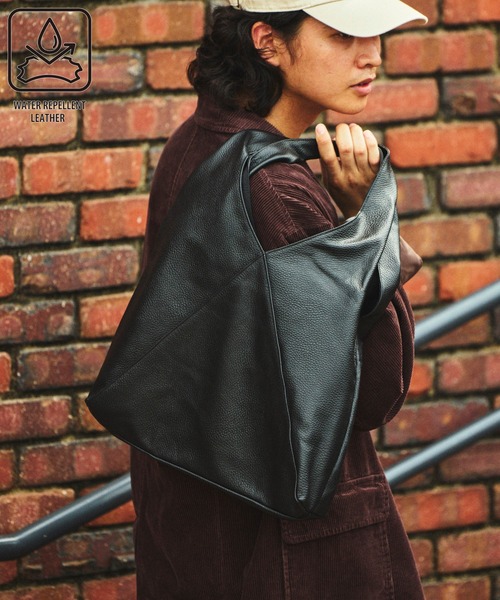 トートバッグ Firsthand/ファーストハンド Triangle Leather Marche Bag / トライアングルマルシェ / レザートー | Firsthand | 02