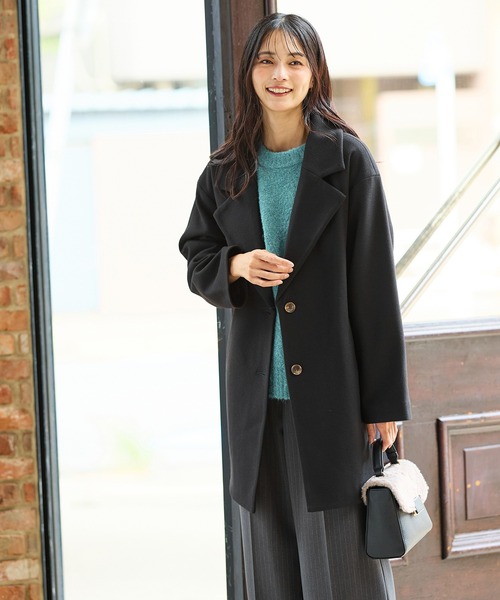 Honeys（ハニーズ） 「C・O・L・Z・A」チェスターコート S ブラック