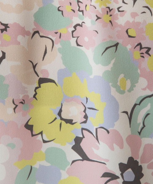NARA CAMICIE ✨シフォンフラワーボウタイブラウスサイズ2