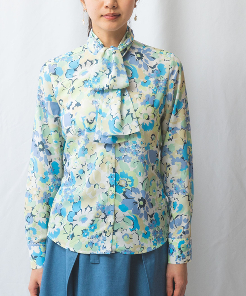 NARACAMICIE ブラウス シャツ 「NARACAMICIE」花柄プリント長袖