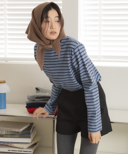 HEILIS（ヘイリス） tシャツ 「新色追加」ベーシックボーダー長袖