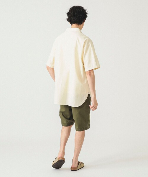 美品 BEAMS F スキッパーリネンプルオーバーシャツ L イエロー 美品 BEAMS F スキッパーリネンプルオーバーシャツ L イエロー