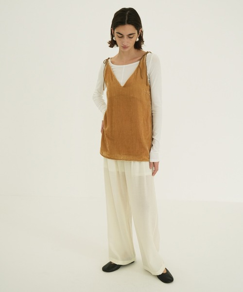 CLANE（クラネ） ワイドパンツ パンツ SHEER STRAIGHT PANTS