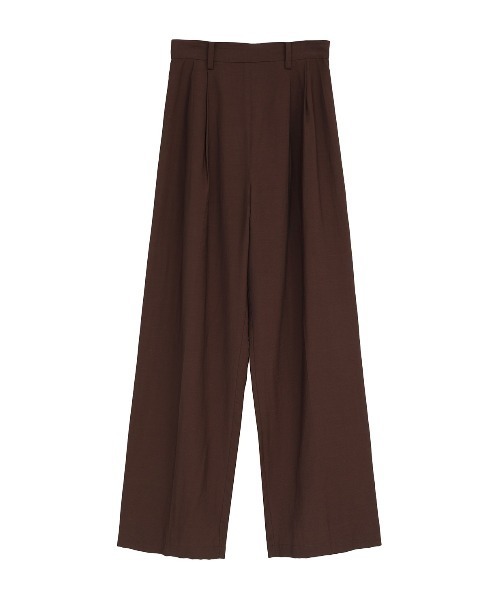 CLANE ブラウン ワイドパンツ CLANE（クラネ） ワイドパンツ パンツ SHEER STRAIGHT PANTS